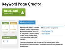 Keyword Page Creator